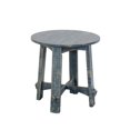 thumbnail image 1 of Rena Side End Table- 24 Inch Round Top- Rustic Distressed Blue Wood, 1 of 5