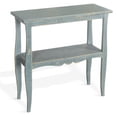 thumbnail image 1 of Rena Side End Table, Scallop Trim, 28 Inch Seagrass Green Mahogany, 1 of 5