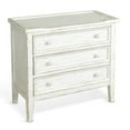 thumbnail image 1 of Rena Side End Table with 3 Drawers, 28 Inch Rustic White Mahogany Wood, 1 of 5