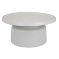 thumbnail image 1 of Ricca Plant Stand Table, White Metal, Round 29 Inch Top, Pedestal Base, 1 of 5