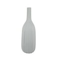 thumbnail image 1 of Rizie Vase with Ribbed Texture, 41 Inch Contemporary White Polyresin, 1 of 6