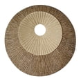 thumbnail image 1 of Benjara Round and Ribbed Double Layer Sandstone Wall Art, Large, Brown and Beige, 1 of 5