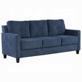 thumbnail image 1 of Royi Sofa, Track Armrest, 78 Inch, Blue Fabric Seat w Tufted Backrest, 1 of 6