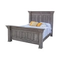 thumbnail image 1 of Benjara Siya Queen Size Bed, Clean Rustic Headboard and Footboard, Gray Finish, 1 of 5