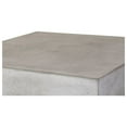 thumbnail image 1 of Benjara Square Concrete Coffee Table with Stainless Steel Sled Base, Gray, 1 of 3