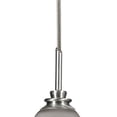 thumbnail image 1 of Benjara Swirl Design Glass Shade Pendant Lighting with Cord, White and Brown, 1 of 3