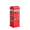 thumbnail image 1 of Telephone Booth Jewelry Box with 2 Drawers, Red, 1 of 5