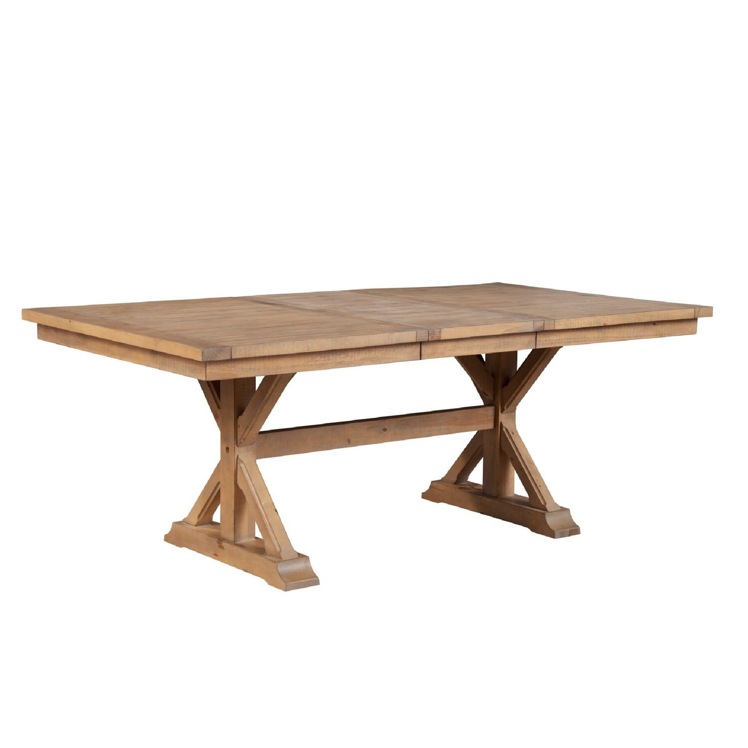 Benjara Tess 78 Inch Extendable Solid Wood Rectangular Dining Table ...