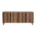 thumbnail image 1 of Benjara Texu 69 Inch Sideboard Console, Pine, 4 Doors, Pedant Handles, Brown, Pink, 1 of 2