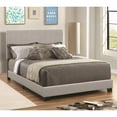 thumbnail image 1 of Benjara Transitional California King Platform Bed with Lofty Headboard, Gray, 1 of 3