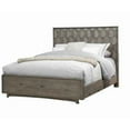 thumbnail image 1 of Benjara Transitional Wooden Full Panel Bed with Textured Headboard, Gray, 1 of 3
