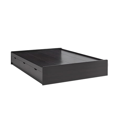 Benjara Twin Size Chest Bed with 3 Drawers, Dark Brown