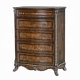 thumbnail image 1 of Vany Tall Dresser Chest, Traditional Floral Trim, Cherry Brown, 1 of 5