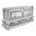 thumbnail image 1 of Benjara Vera Sideboard Buffet Console- 79" 4 Doors- Platinum Floral Scroll, 1 of 6