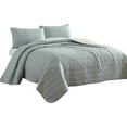 thumbnail image 1 of Veria 3 Piece King Quilt Set with Channel Stitching The Urban Port Sage Green, 1 of 5
