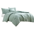 thumbnail image 1 of Veria 4 Piece Queen Comforter Set with Leaf Vein Stitching The Urban Port, Green- Saltoro Sherpi, 1 of 6