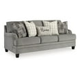 thumbnail image 1 of Benjara Vincy 91 Inch Sofa with 5 Accent Throw Pillows, Charcoal Gray Polyester, 1 of 5