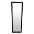thumbnail image 1 of Wall-Mounted Mirror with Tall Rectangular Frame, 24 x 71, Black Metal, 1 of 5