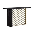 thumbnail image 1 of Benjara Wooden Console Table with Metal Accents, Gold and Black, 1 of 5