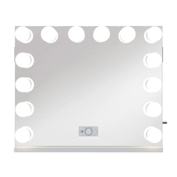 Ziya 26 x 32 Vanity Mirror Pro, USB Charging Port, Smart Touch, White