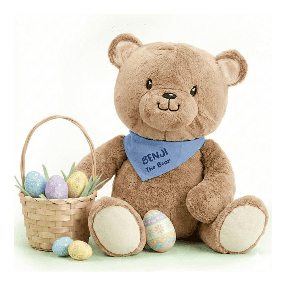 Lilly’s Love 5lb Weighted Stuffed Animal for Anxiety Relief, Benji The Bear, Easter Present
