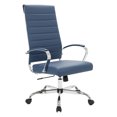 Benmar Modern HighBack Adjustable Swivel Leather Office Chair 22.5 x