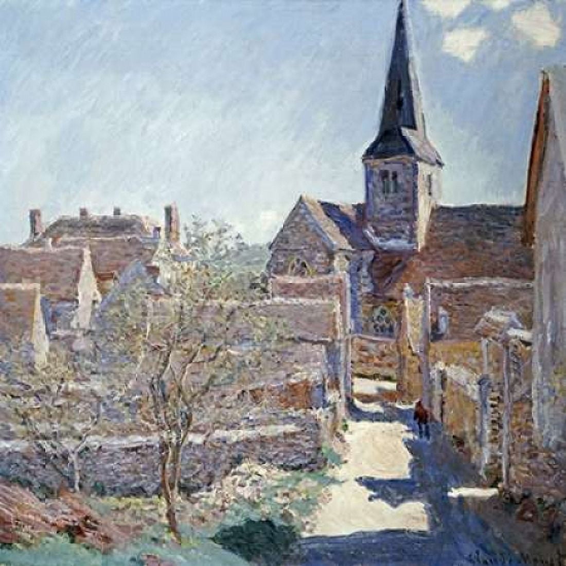 Bennecourt Canvas Art - Claude Monet (24 x 24)