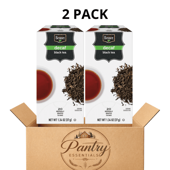 Benner Decaf Black Tea 2-Pack 20 Count