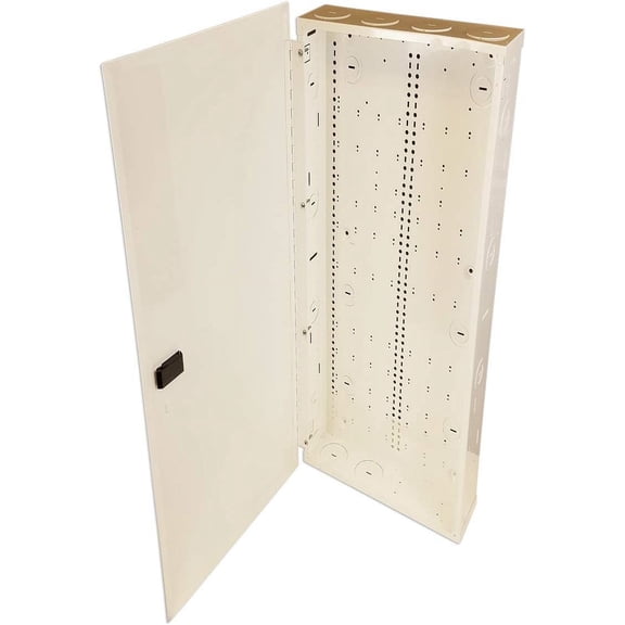 Benner Nawman 14424-MMH 42-in. Structured Wiring Cabinet, Interior Enclosure, White