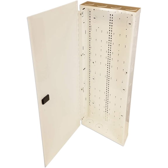 Benner Nawman 14424-MMH 42-in. Structured Wiring Cabinet, Interior Enclosure, White