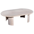thumbnail image 1 of Bennett 58 in. Wood Coffee Table - Modern Elegance in Oak White Finish, 1 of 6