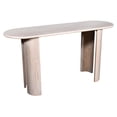 thumbnail image 1 of Bennett 61 in. White Wood Console Table with Modern Design and Natural Finish, 1 of 6
