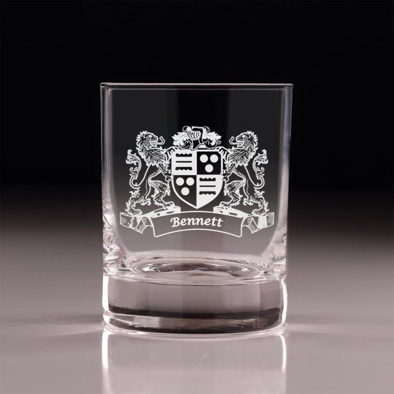 Bennett Irish Coat of Arms Old Fashioned Tumblers - Set of 4