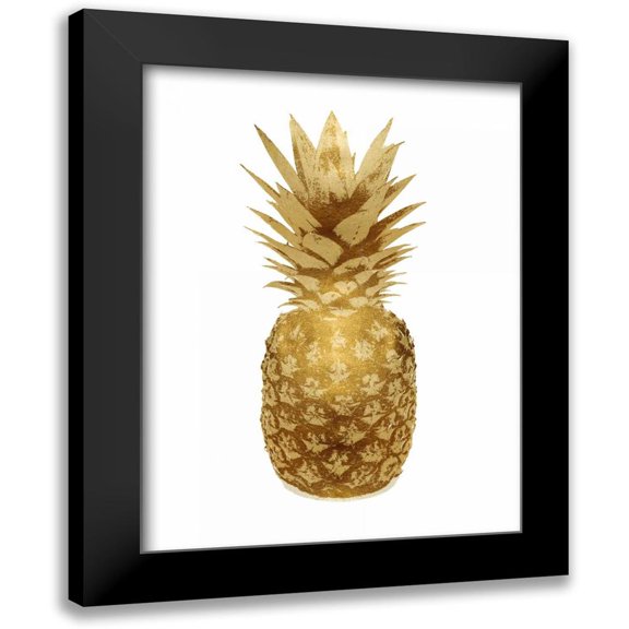 Bennett, Kate 15x18 Black Modern Framed Museum Art Print Titled - Gold Pineapple II