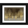 thumbnail image 1 of Bennett, Kate 32x23 Black Ornate Wood Framed with Double Matting Museum Art Print Titled - Gold Forest on Brown, 1 of 4