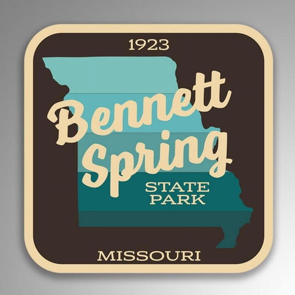 Bennett Spring State Park Decal Sticker | 4-Inches By 4-Inches | Vinyl Sticker | UV Protective Laminate | SP044