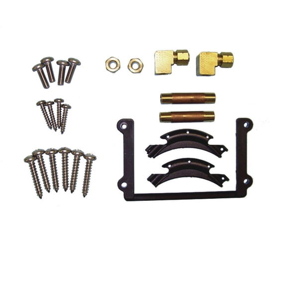 8" Black Bennett Marine Hydraulic Hardware Pack