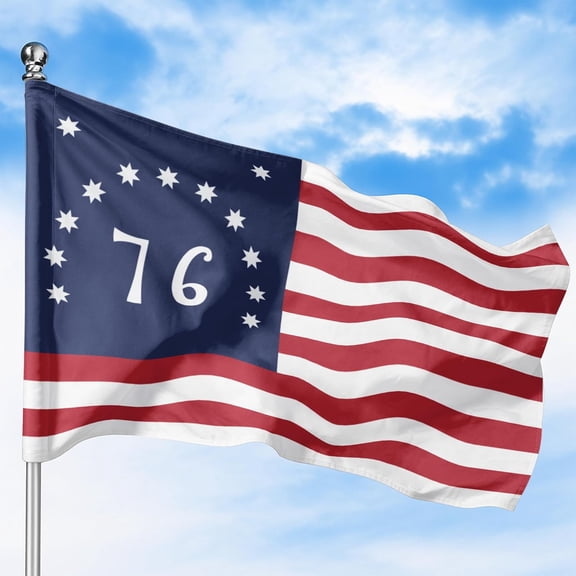 Bennington Flag Outdoor Flag (4x6ft) by DreamController - Durable, Fade-Resistant Polyester, Double-Stitched, Brass Grommets - HD Printed Specialized and Historical Flags Flag - Made in USA