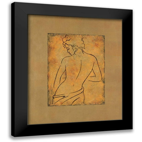 Bennion, Dan 12x14 Black Modern Framed Museum Art Print Titled - Etude de femme II
