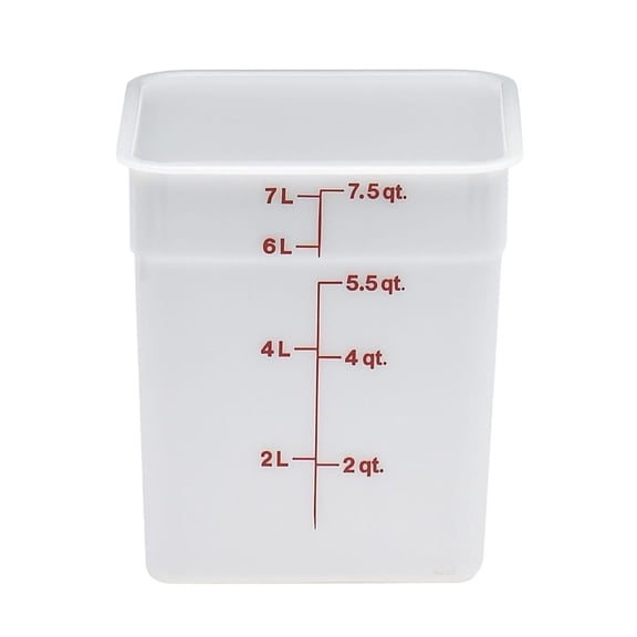 Bennium 8SFSP148 White 8 Qt Cam-Square Container