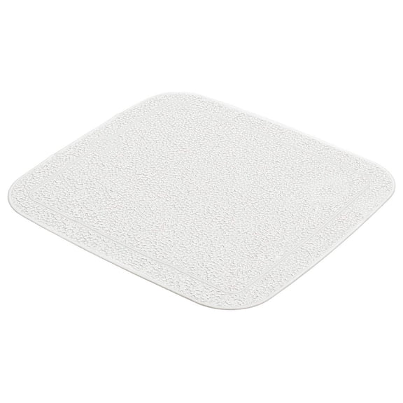 Bennium Java Plus PVC Shower Stall Mats (21.7x21.7, White)