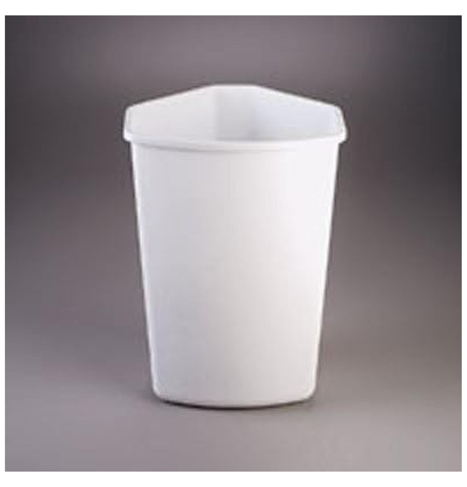 32 Quart White Plastic Pull-Out Kitchen Waste Bin