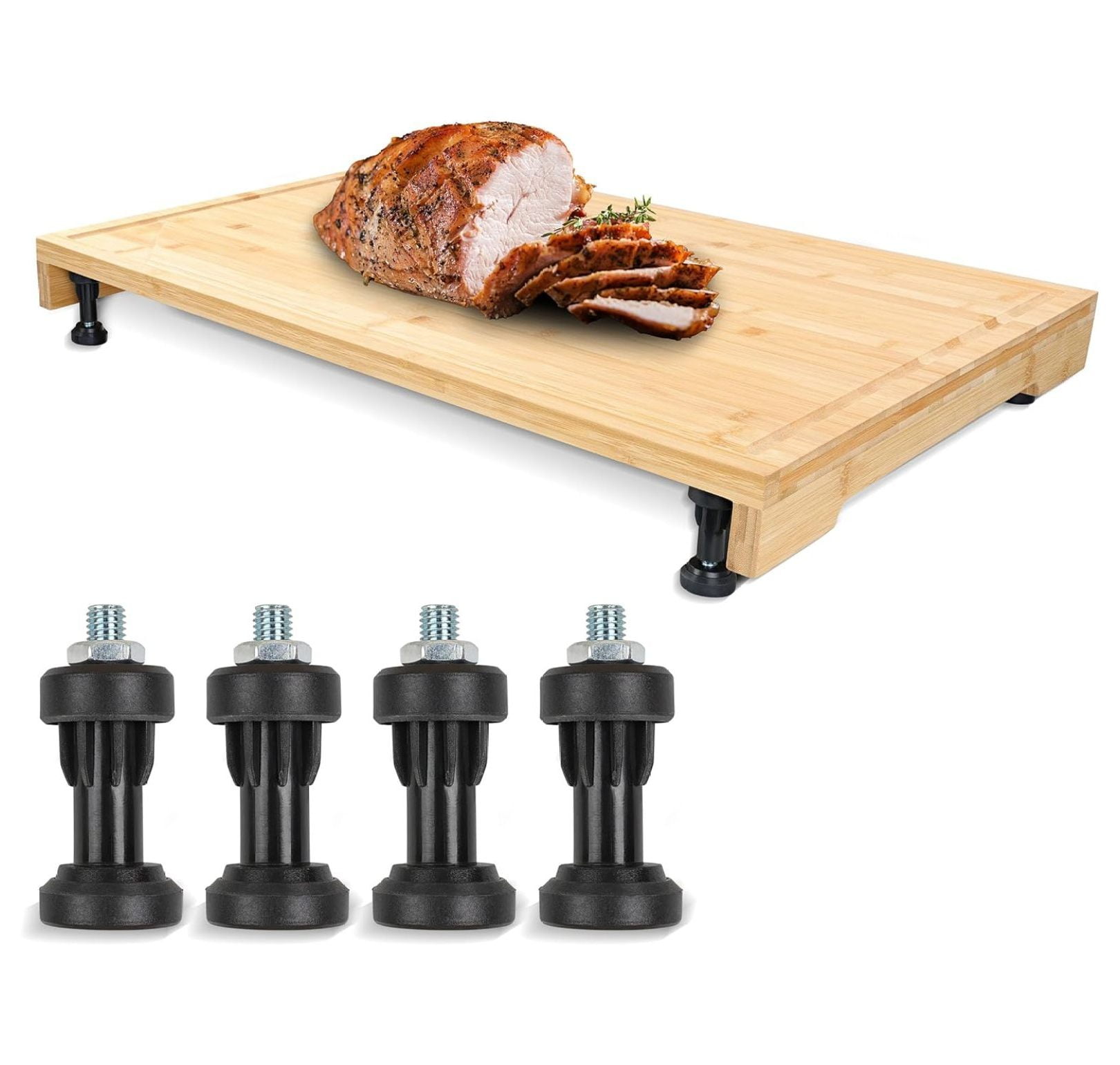 Bennium RV Stove Cover Board 30x21 Inch Bamboo Cutting Board Stove