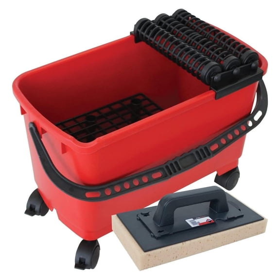 Bennium Tools Benniumclean Triple Wash Bucket Includes 1 Interchangeable Sponge With Handle