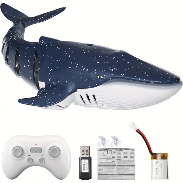Bennol 2.4Ghz Remote Control Whale Shark Toys for Boys Kids, 118 Scale