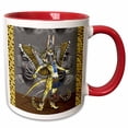 thumbnail image 1 of 3drose, Bennu-nahroe Antropormorphic Sphynx Gryphon Fantasy Art, 11oz Two-tone Red Mug, 1 of 6