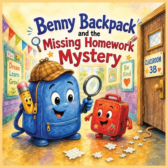 Benny Backpack and the Missing Homework Mystery: A Classroom Detective Adventure, (Paperback)