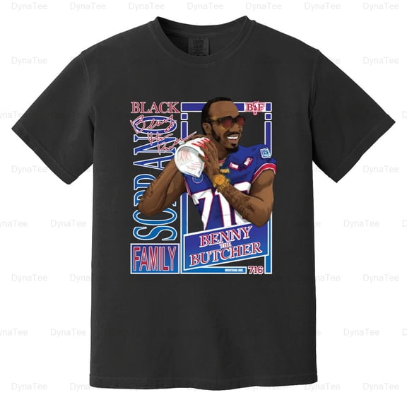 Benny Butcher BSF Bullalo Bills Sports Rap Hip Hop Griselda Comfort Color T-Shirt Unisex, up to 4XL