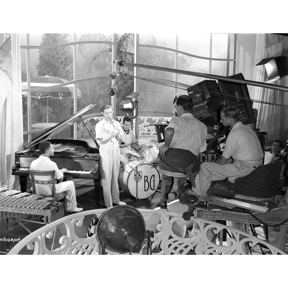 Benny Goodman on film set with band Photo Print (8 x 10)