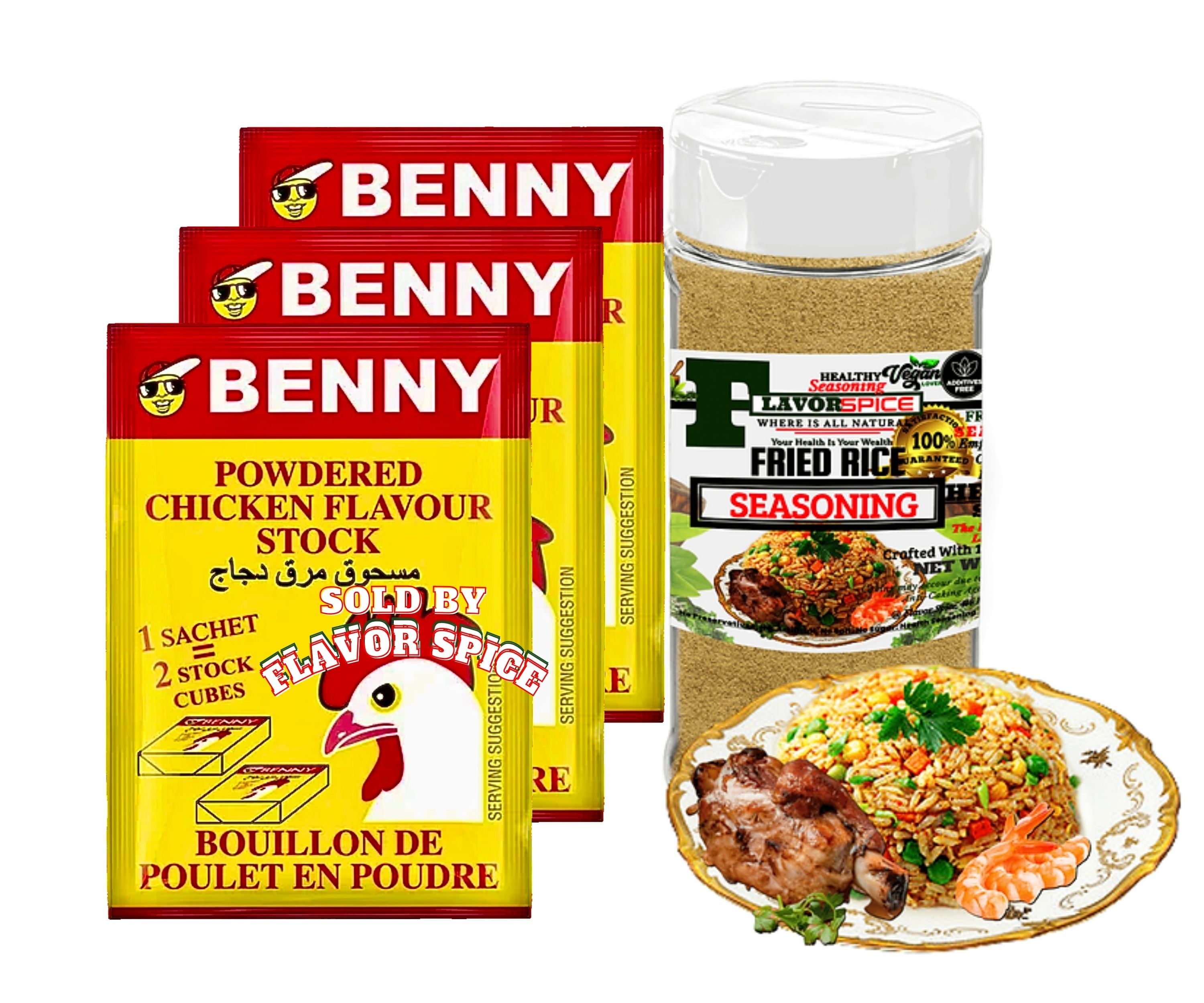 Benny Powder Chicken Flavor Stock 3 Sachets | With Flavor Spice Fried ...
